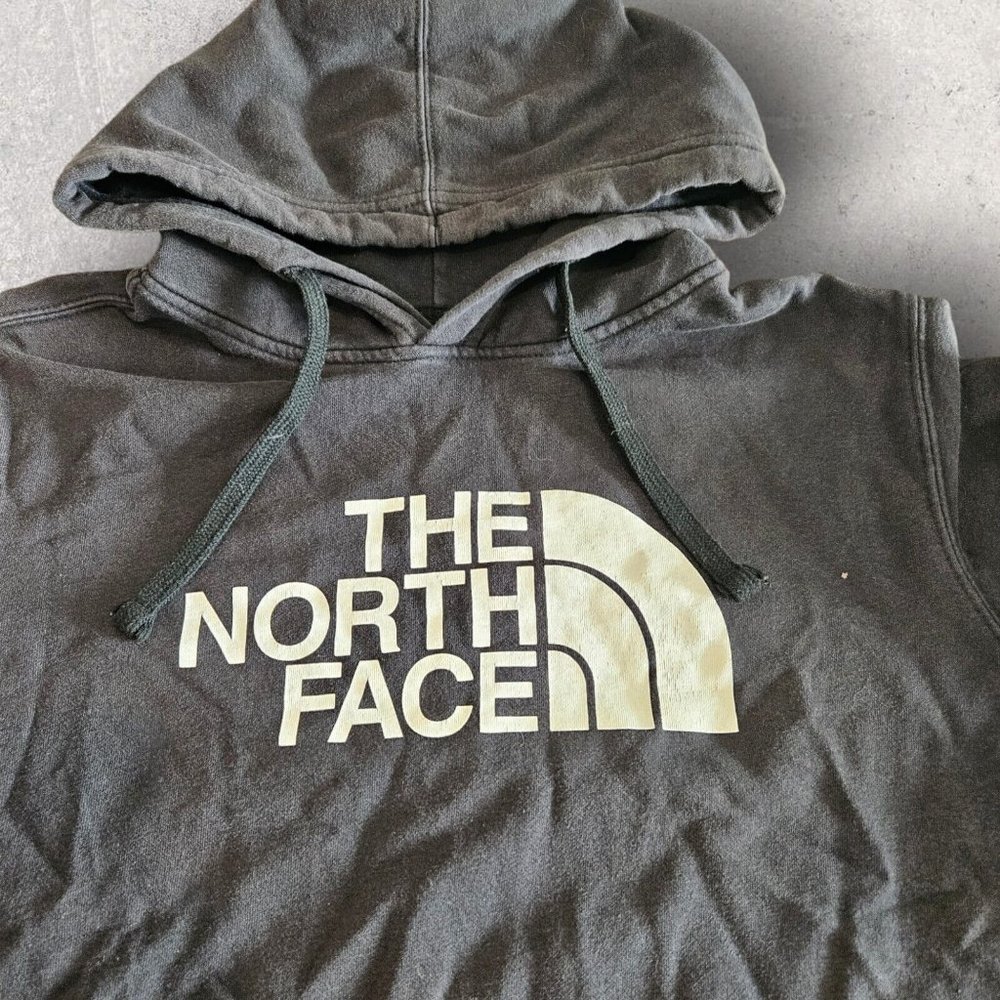 The North Face Men Hoodie M Brown Half Dome Graphic Print Long Sleeve Pullover